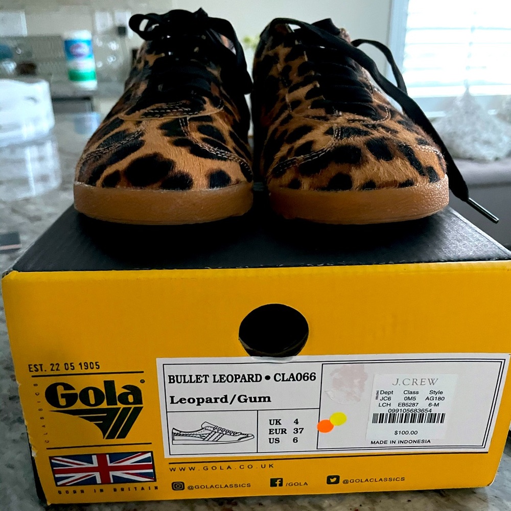 Gola Leopard Print Sneakers